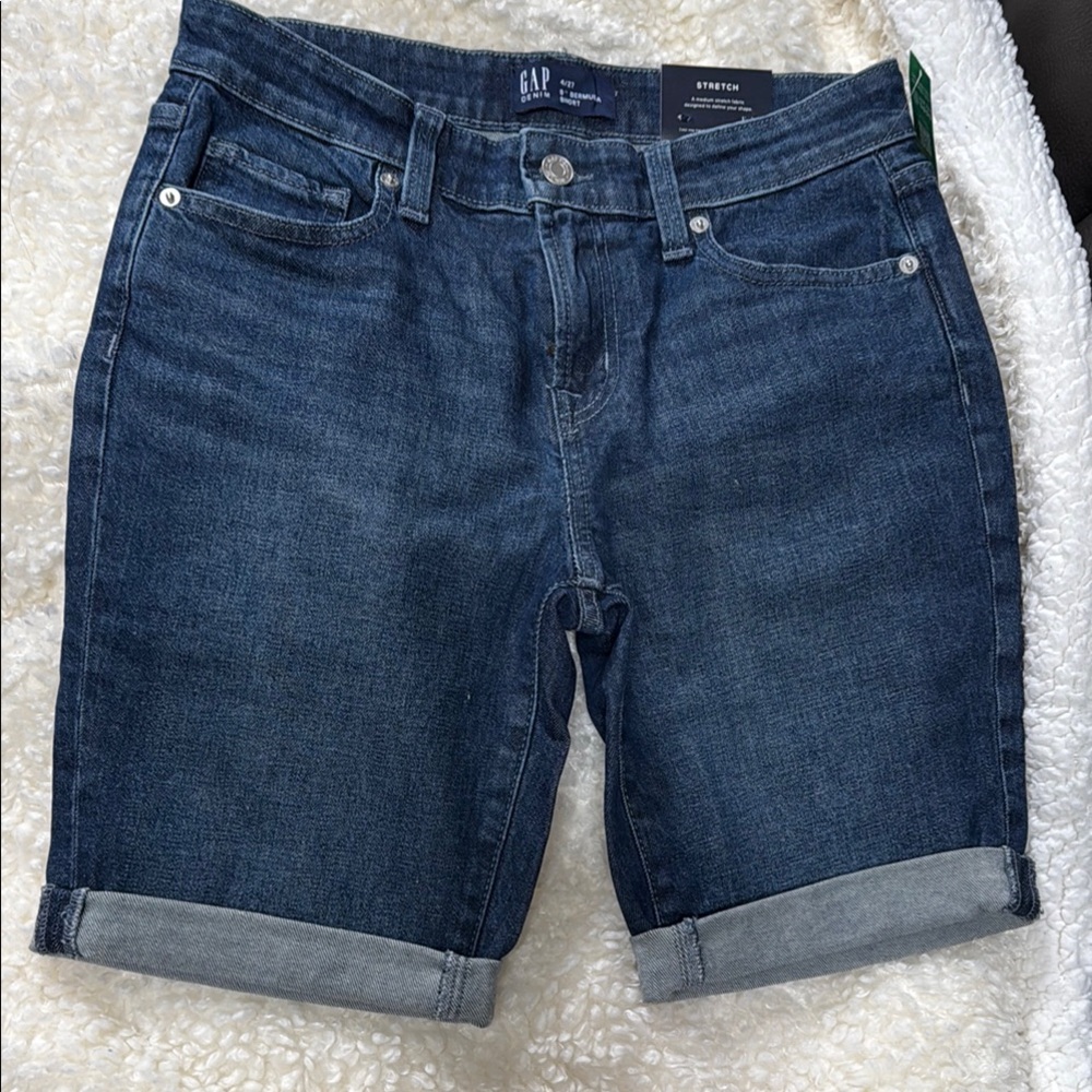 GAP Women's Blue Denim Shorts